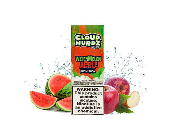 E Cigarette Liquid Cloud Nurdz Fruit Seris 25mg / 30ml Apple Grape Orange Peach المزود
